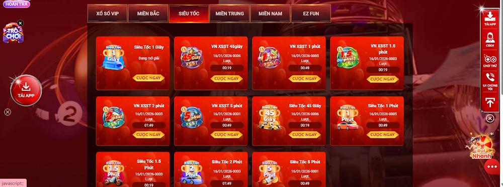 Các sản phẩm tại chuyên mục xổ số lô đề Sodo6789