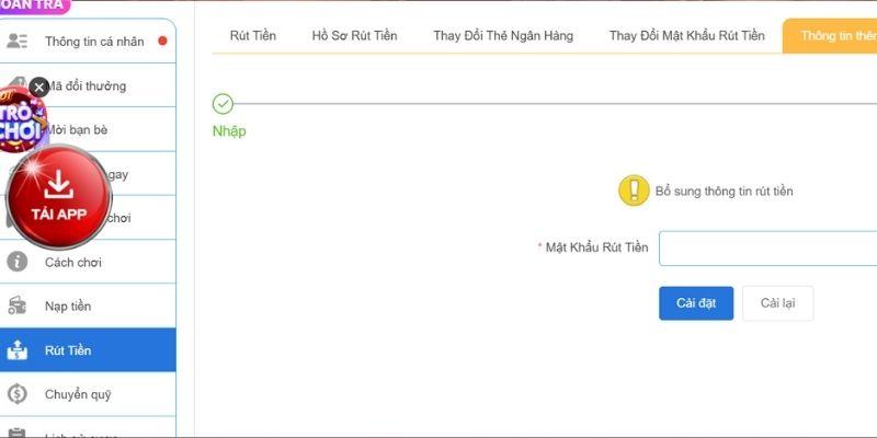 Điều kiện rút tiền Sodo6789